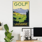 Lausanne Golf Poster (Heimbüro)