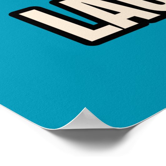 Lausanne Karte Poster (Ecke)