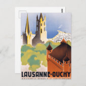 Lausanne Postkarte (Vorne/Hinten)