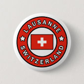Lausanne Schweiz Button (Vorderseite)