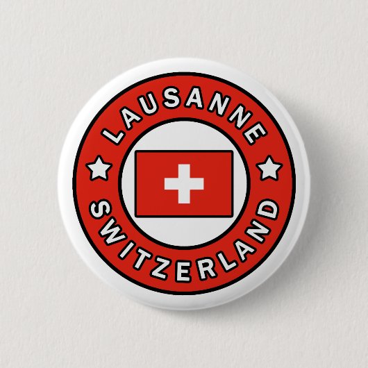 Lausanne Schweiz Button (Vorderseite)