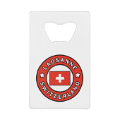 Lausanne Schweiz Geldbeutel Flaschenöffner (Vorderseite)