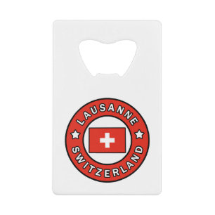 Lausanne Schweiz Geldbeutel Flaschenöffner