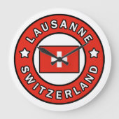 Lausanne Schweiz Große Wanduhr (Vorderseite)