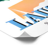 Lausanne Schweiz Jahrgang Reise Poster (Ecke)