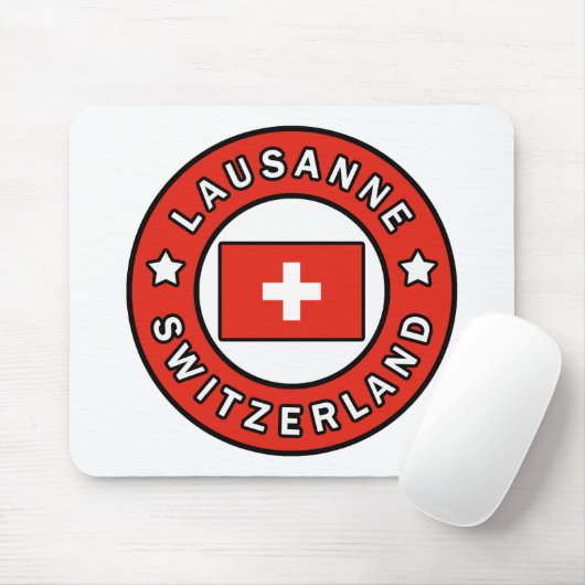 Lausanne Schweiz Mousepad (Mit Mouse)