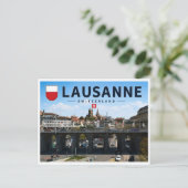 Lausanne - Schweiz Postkarte (Stehend Vorderseite)