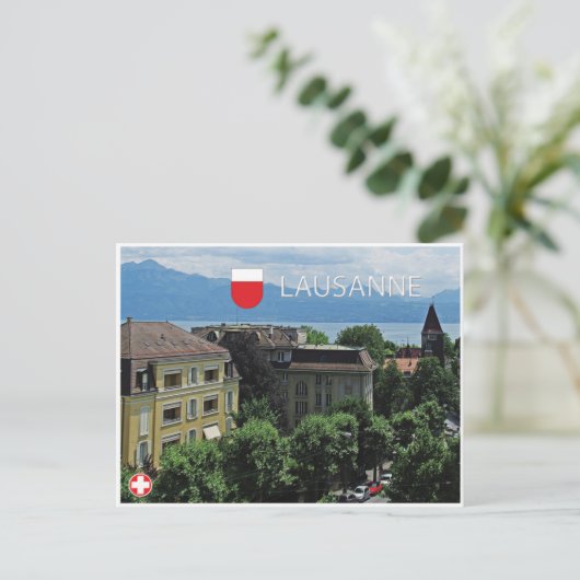 Lausanne - Schweiz Postkarte (Stehend Vorderseite)