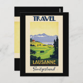 Lausanne, Schweiz Postkarte (Vorne/Hinten)