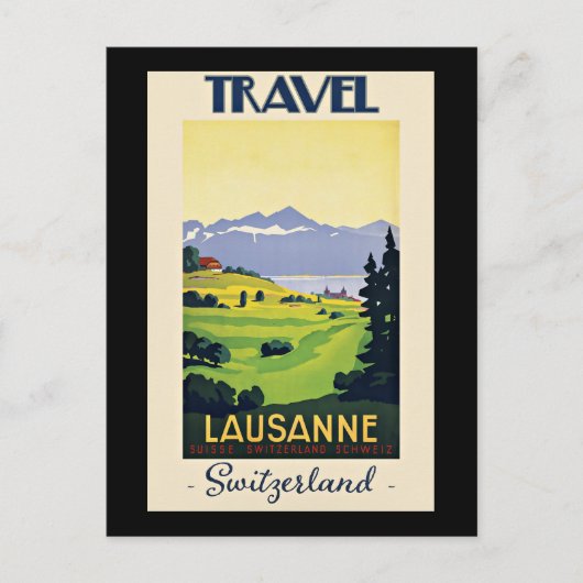 Lausanne, Schweiz Postkarte (Vorderseite)