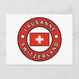 Lausanne Schweiz Postkarte