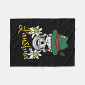 Lausbua Bavaria Skull Bayrische Kostüme Fleecedecke (Vorderseite (Horizontal))