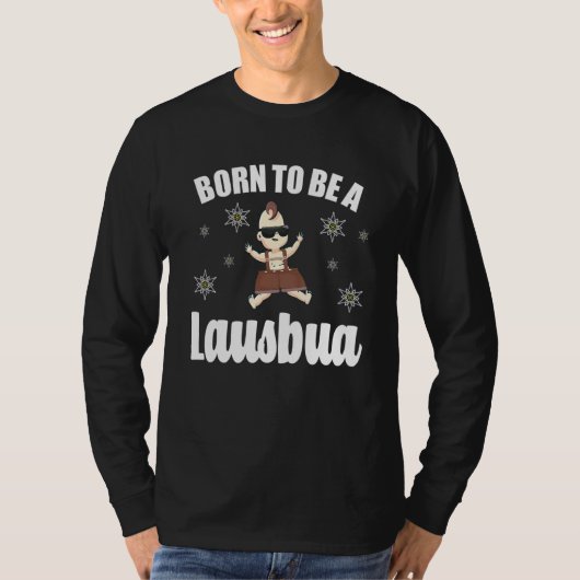 Lausbua Bavarian Boarisch Bayern Dialect T-Shirt (Vorderseite)