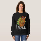 Lausbua Coole Austauschkostüme Lederhose Sweatshirt (Vorne ganz)