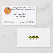 LAUSD Business Card Visitenkarte (Vorne/Hinten)