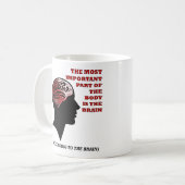 Laut Brain Funny Mug Kaffeetasse (Vorderseite Links)