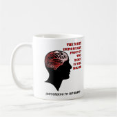 Laut Brain Funny Mug Kaffeetasse (Links)