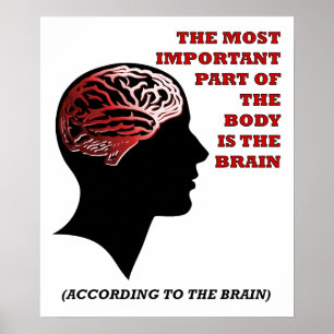 Laut Brain Funny Poster