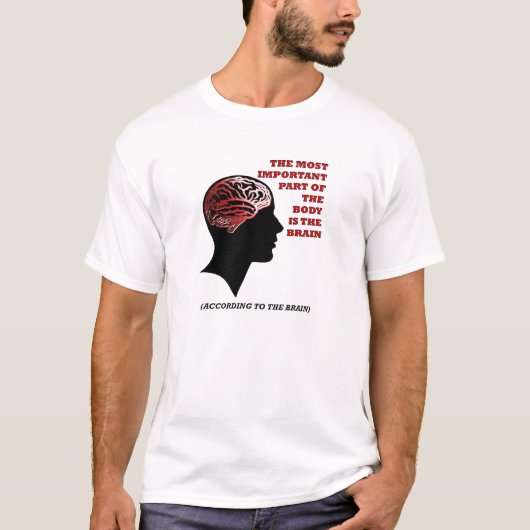 Laut Brain Funny Tshirt (Vorderseite)