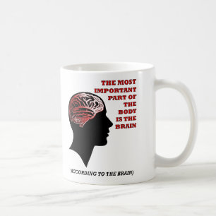 Laut dem Brain Funny Mug Kaffeetasse