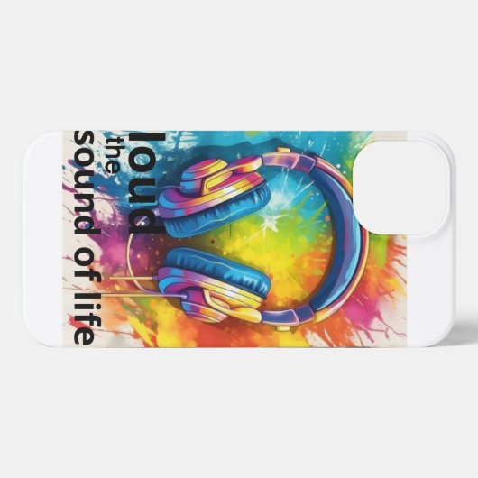 laut der Klang von Musik iPhone 13case iPhone Hülle (Rückseite (Horizontal))