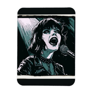 Laut herausschreien Punk Rocker Retro Vintage Türk Magnet