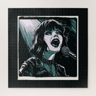 Laut herausschreien Punk Rocker Retro Vintage Türk Puzzle