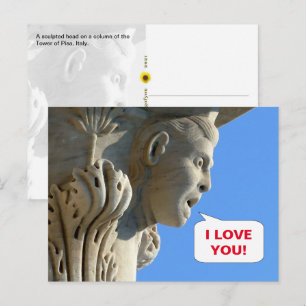 Laut herausschreien! - Schiefer Turm von Pisa, Ita Postkarte