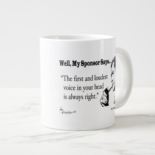 laut Jumbo-Tasse (Vorderseite Rechts)