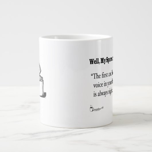 laut Jumbo-Tasse (Vorderseite)