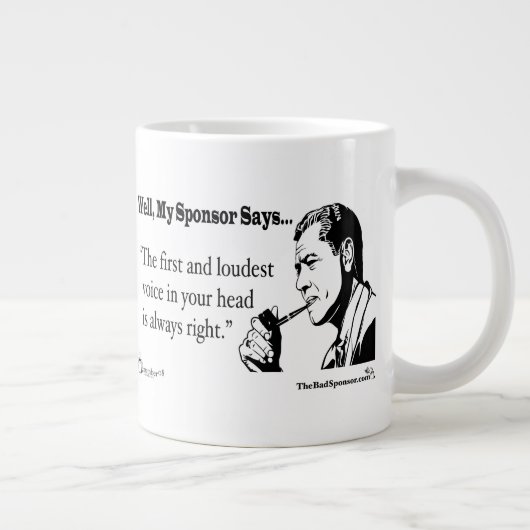 laut Jumbo-Tasse (Rechts)