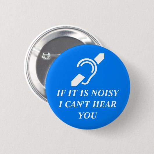 Laut, kann ich Sie nicht hören Button (Vorne & Hinten)