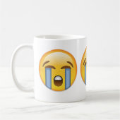 Laut schreiendes Gesicht Emoji Kaffeetasse (Links)