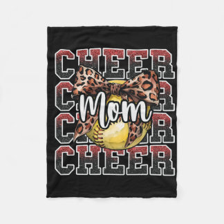 Laut Stolz Sport Weich Cheer Mama Leopard Bogen Fleecedecke