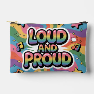 LAUT UND STOLZ | LGBTQ+ Pride Unterstützer Zubehörtasche
