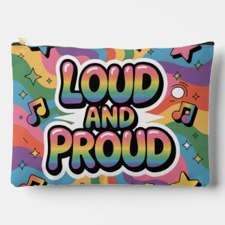LAUT UND STOLZ | LGBTQ+ Pride Unterstützer Zubehörtasche