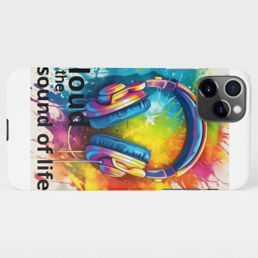 Laute den Sound des Lebens iPhone 11 Fall iPhone Hülle (Rückseite (Horizontal))