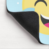 Laute Emoji Punkte heraus lachen Mousepad (Ecke)