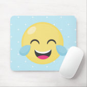 Laute Emoji Punkte heraus lachen Mousepad (Mit Mouse)
