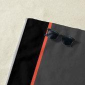 Laute Fastback Strandtuch (Beispiel)