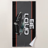 Laute Fastback Strandtuch (Vorderseite)