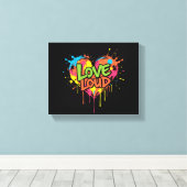 laute Liebe Leinwanddruck (Insitu (Holzboden))