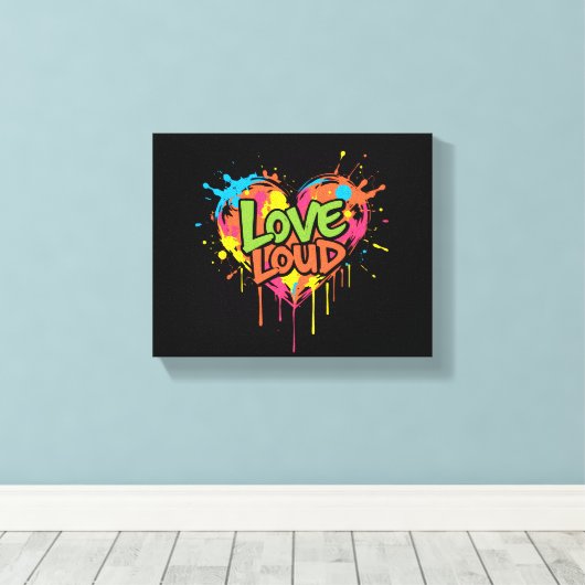 laute Liebe Leinwanddruck (Insitu (Holzboden))