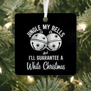 Läute meine Glocken und ich garantiere ein weißes  Ornament Aus Metall