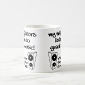 Laute Musik Funny Mug oder Travel Mug hören Kaffeetasse (Mittel)