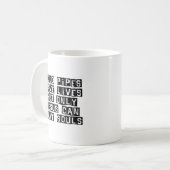 Laute Rohre Jesus rettet Kaffeetasse (Vorderseite Links)