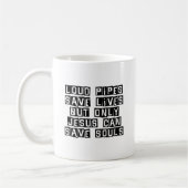 Laute Rohre Jesus rettet Kaffeetasse (Links)