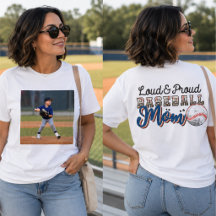 Laute und stolze Baseball-Mama, Foto des Spielers