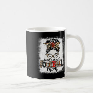 Laute und stolze Mama hat Leopard Football geblase Kaffeetasse
