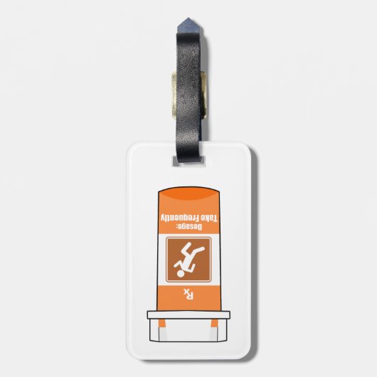 Läuten ist mein Medikament Gepäckanhänger (Rückseite vertikal)